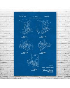 Stamp Vending Machine Poster Patent Print
