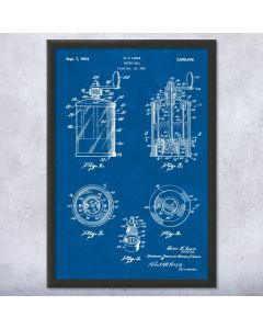 Pepper Mill Patent Framed Print