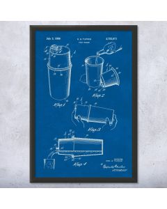 Drink Mixing Framed Patent Print
