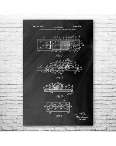 Thomas Edison Battery Electrode Poster Patent Print