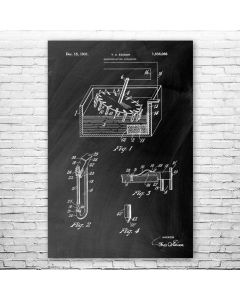 Thomas Edison Electroplating Poster Patent Print