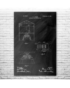 Thomas Edison Rock Crusher Patent Print Poster