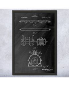 Nikola Tesla Valvular Conduit Framed Patent Print