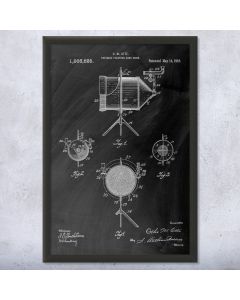 Portable Focusing Dark Room Framed Patent Print