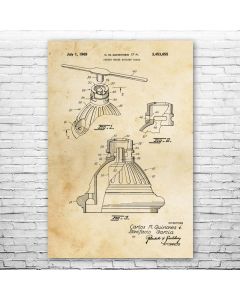 Hydrant Wrench Patent Print Poster