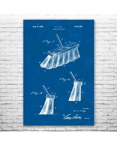 Street Sweepers Broom Poster Patent Print