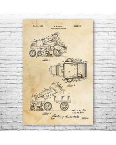 Street Sweeper Patent Print Poster