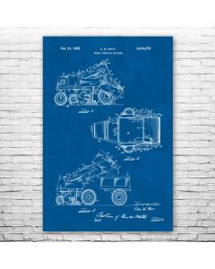 Street Sweeper Patent Print Poster