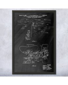 Airport Ground Control Framed Patent Print