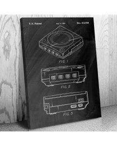 Video Game Console Patent Canvas Print