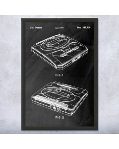 Mega Drive Console Framed Patent Print