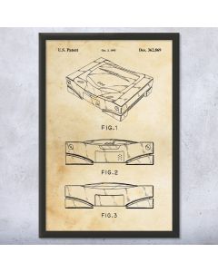 Video Game Console Patent Framed Print