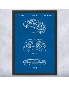 Video Game Controller Patent Framed Print