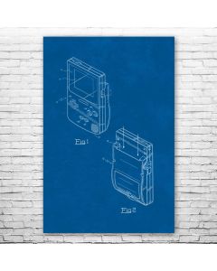 Game Boy Color Patent Print Poster