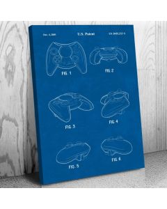 Video Game Controller Patent Canvas Print