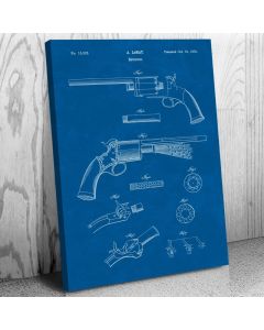 Lemat Revolver Patent Canvas Print