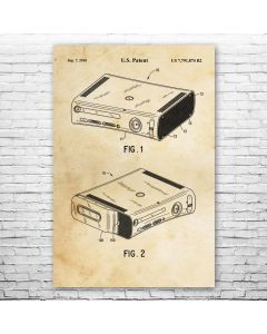 Video Game Console Poster Patent Print