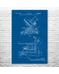 Meat Slicer Patent Print Poster