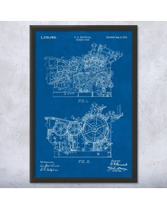 Printing Press Patent Framed Print