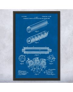 Lithograph Press Patent Framed Print