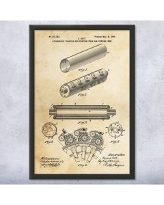 Lithograph Press Patent Framed Print