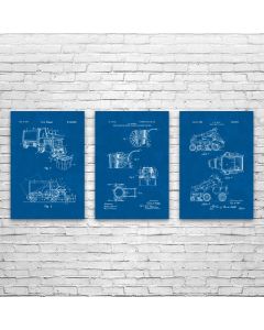 Sanitation Patent Posters Set of 3