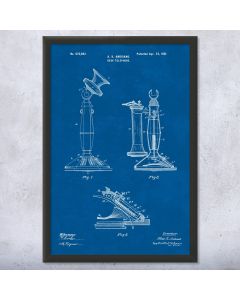 Desk Telephone Patent Framed Print