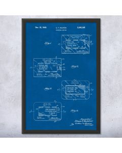 Credit Card Patent Framed Print