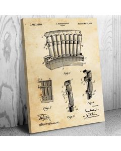 Westinghouse Turbine Blades Patent Canvas Print