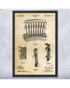 Westinghouse Turbine Blades Framed Patent Print