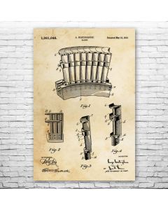 Westinghouse Turbine Blades Poster Patent Print