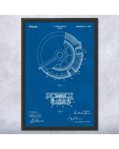 Westinghouse Turbine Framed Patent Print