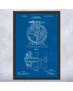 Train Speed Gearing Patent Framed Print