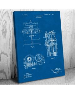 Westinghouse Gas Engine Patent Canvas Print