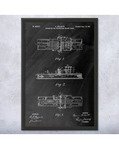 Hollerith Card Puncher Patent Framed Print