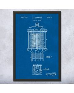 Farnsworth Vacuum Tube Patent Framed Print