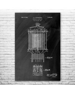 Farnsworth Vacuum Tube Patent Print Poster