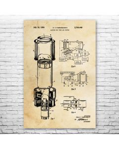 Farnsworth Cathode Ray Tube Patent Print Poster