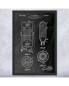 Diode Oscillator Framed Patent Print