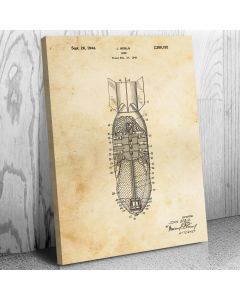 Aerial Bomb Patent Canvas Print