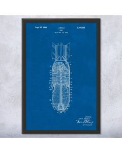 Aerial Bomb Patent Framed Print