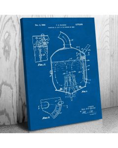 Beer Hopping Tank Patent Canvas Print
