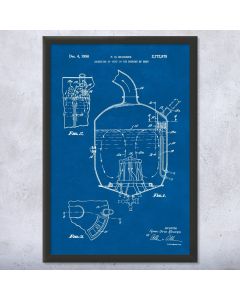 Beer Hopping Tank Framed Patent Print