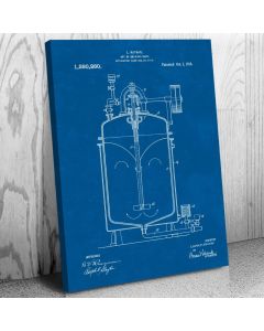 Beer Brewing Tank Patent Canvas Print