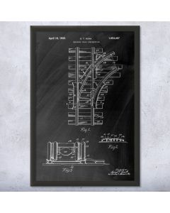 Railroad Track Patent Framed Print