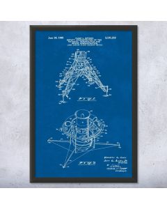 Lunar Lander Patent Framed Print
