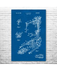 Engine Lift Poster Patent Print