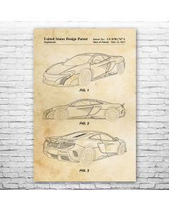 675LT Sports Car Poster Patent Print