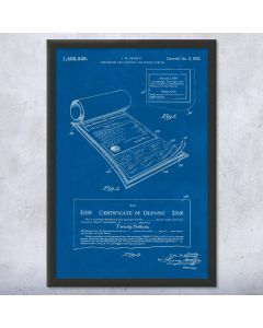 Certificate of Deposit Patent Framed Print