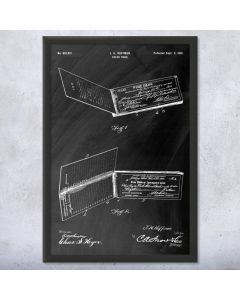 Checkbook Framed Patent Print
